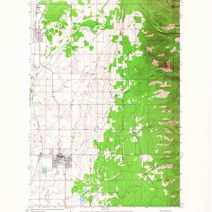 1964 Topo Map of Ronan Montana Quadrangle