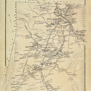 1876 Map of Williamstown Berkshire County Massachusetts