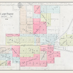 1901-Karte von Camp Point Adams County, Illinois