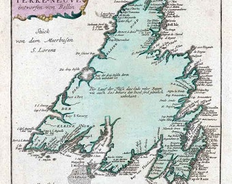 北アメリカの地形図 1948年 古い地図 ホームデコレーション