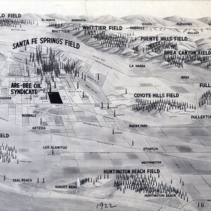 1922 Los Angeles Kalifornien Region Ölfelder