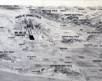 1922 Los Angeles California Region Oil Fields