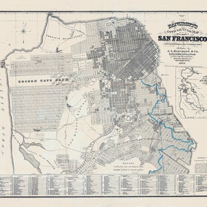 1873 Map of San Francisco County California