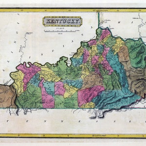 1816 Map of Kentucky