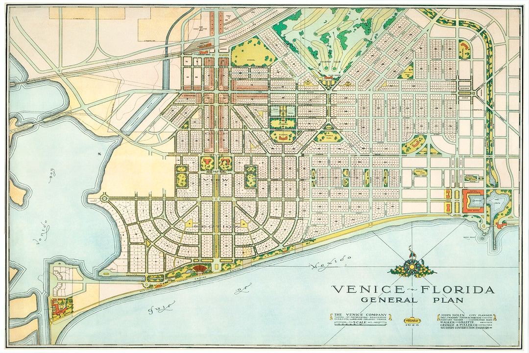 1926 Map of Venice Florida Etsy - Il 1080xN.1553102674 T6u7