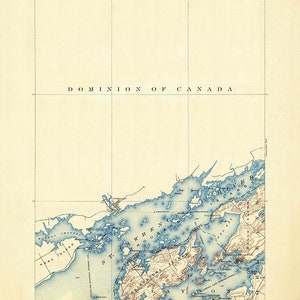1903 Topo Map of Grindstone New York Thousand Island Park