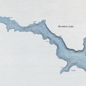 1996 Map of Kornbow Lake Cumberland County North Carolina