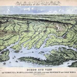 1861 Panorama Virginia Maryland Delaware
