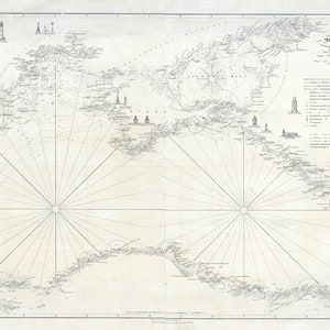 Carta Náutica de 1836 do Mar Negro Ucrânia