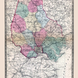 1866 Map of Baltimore County Maryland