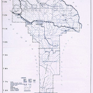 1937-Karte von Garfield County, Washington