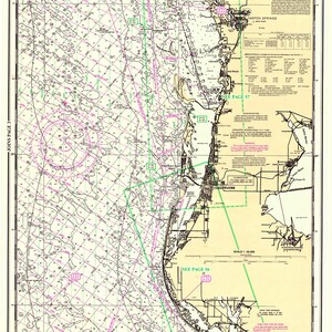 Carte marine 1996 de St Joseph Sound, Floride Clearwater Tarpon Springs