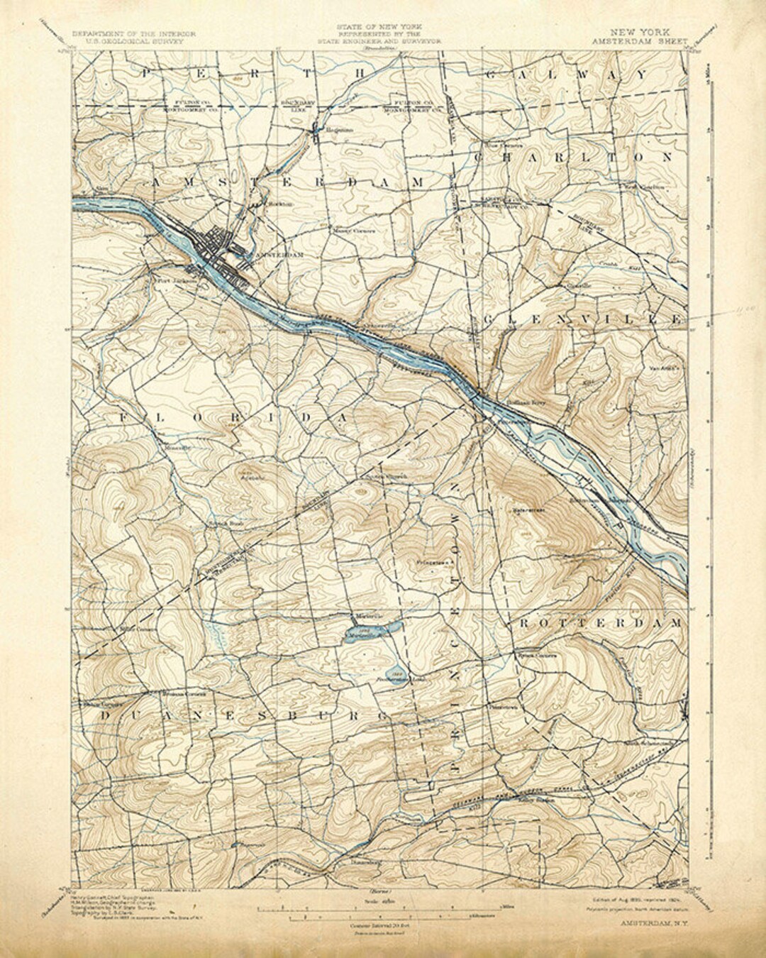 1895 Topo Map of Amsterdam New - Il 1080xN.1437915833 9514