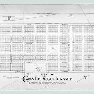 1910-Karte von Las Vegas Lincoln County Nevada