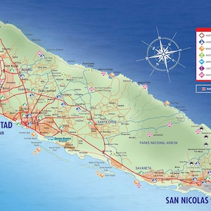 2019 Map of Aruba image 1
