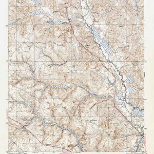 Topo-kaart uit 1942 van Kushla Alabama Quadrangle