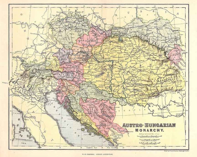 Карта австрии и венгрии