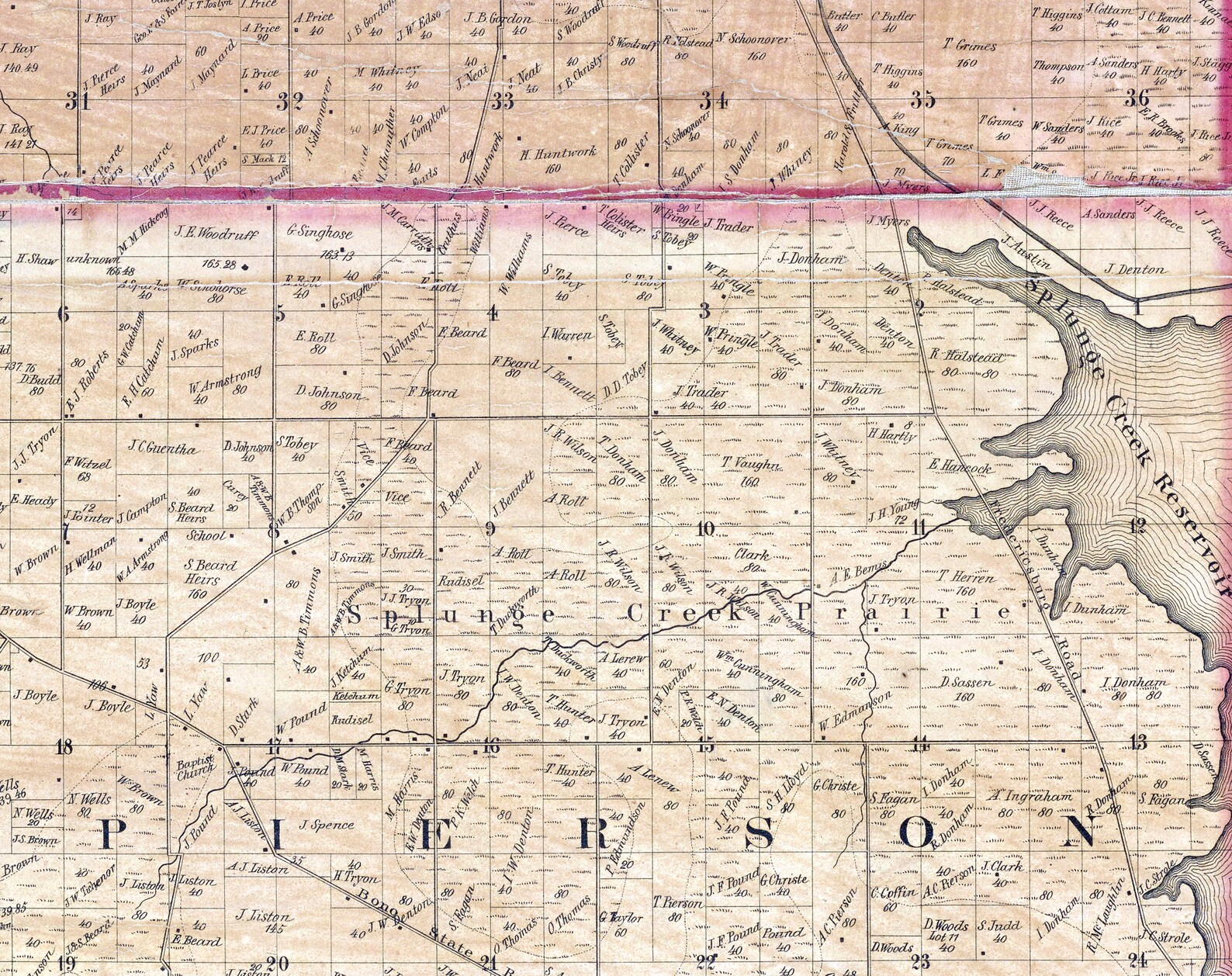 1858 Map of Vigo County Indiana Etsy UK