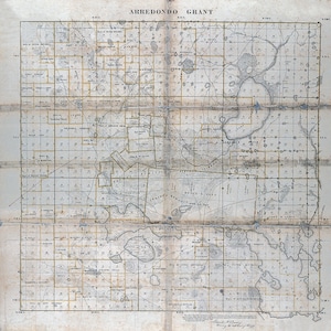 1846 Map of Gainesville Florida Previously the Arredondo Grant