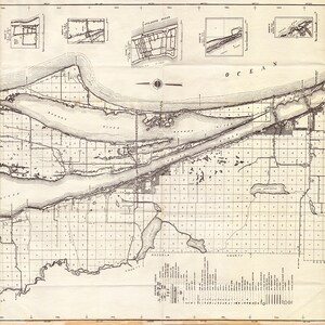 1954 Carte du comté de Brevard en Floride