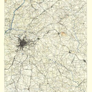 1888 Topo Map of Atlanta Georgia