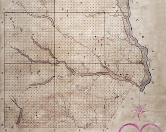 1867 Map of Houston County Georgia
