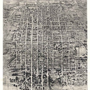 1926 Panoramakarte von Tallahassee Florida