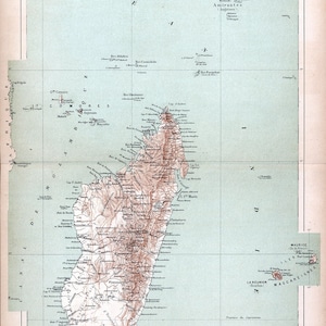 1889 Map of Madagascar