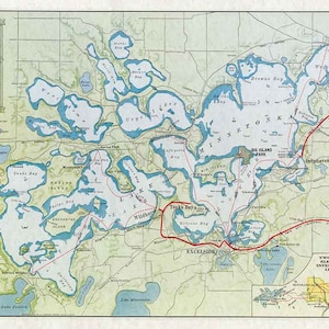 1907 Map of Lake Minnetonka Minnesota