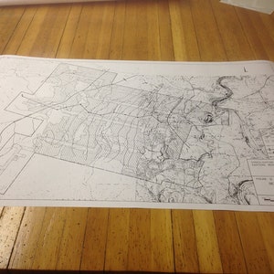1988 Robena Coal Mine General Plan Map Reproduction Greene County Pa