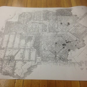 1987 Airshaft Map of Bethenergy Mine 58 Washington County Pa