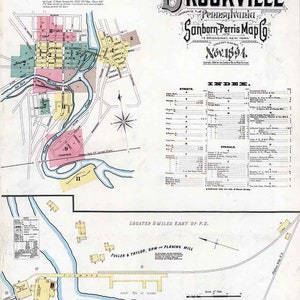 1894 Sanborn-Karte von Brookville jefferson County in Pennsylvania