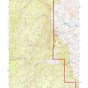 Carte topographique 1993 de Stone Mountain, Wyoming, WY, forêt des Bighorns
