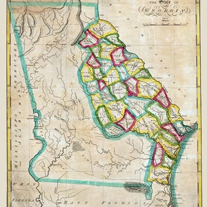 Mapa Georgii z 1827 r.