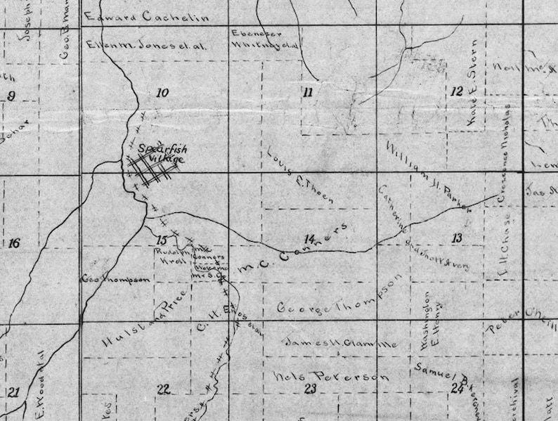 1894 Map of Lawrence County South Dakota Etsy