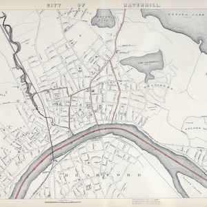 1891 Map of Haverhill Massachusetts