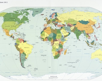 2012 Political Map of the World