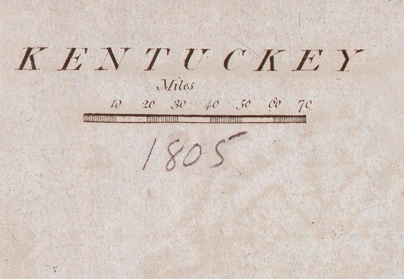 1805 Map of Kentucky - Etsy