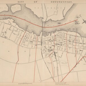 1891 Map of Newburyport Massachusetts
