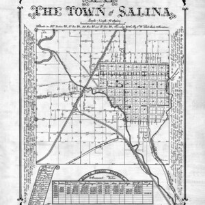 1915 Map of The Town of Salina Sevier County Utah