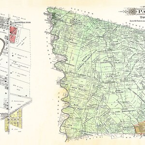 Kaart uit 1913 van Paint Township Fayette County, Ohio