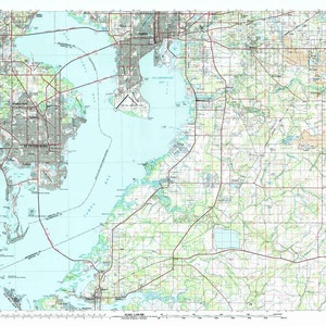 1981 Topo Map of St Petersburg Florida