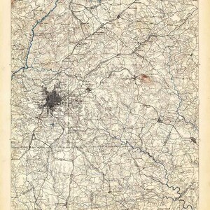 1895 Topo Map of Atlanta Georgia