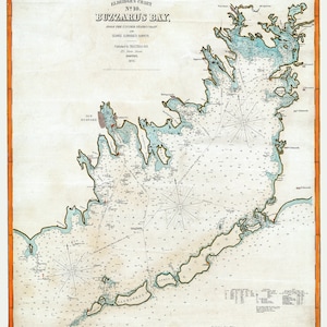 1876 Seekarte von Buzzards Bay Massachusetts