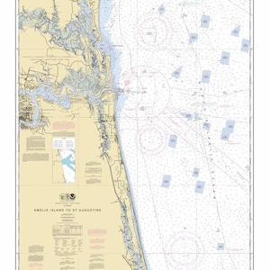 2012 Seekarte von Amelia Island bis St. Augustine Florida