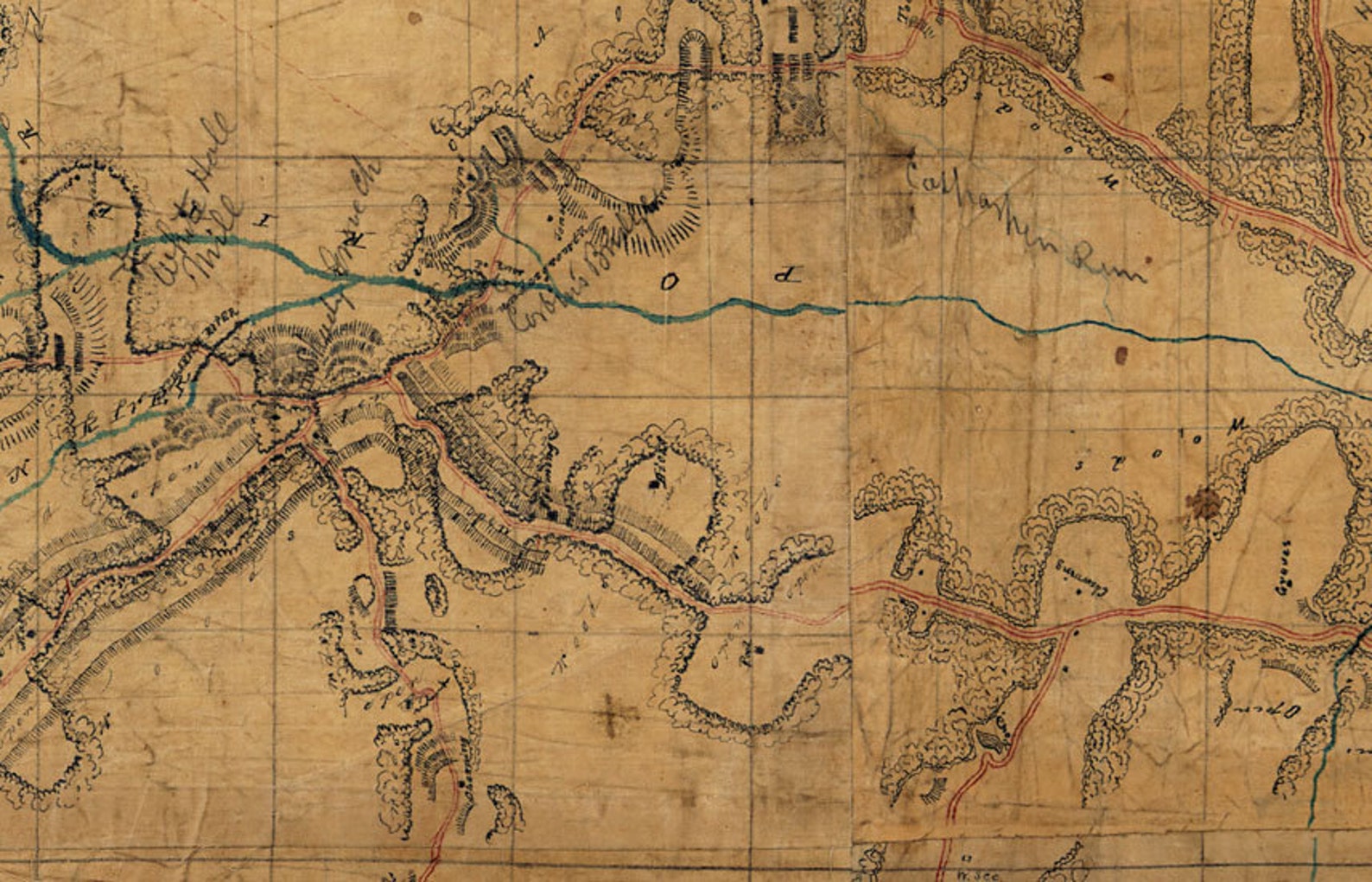 1862 Map of Spotsylvania County Virginia Family Names Etsy