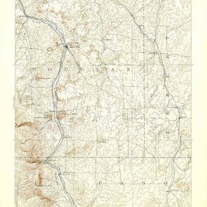 Carte topographique de Castle Rock, Colorado 1894