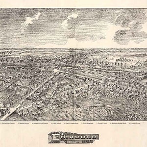 1898 Panoramakarte von Edinboro Pennsylvania
