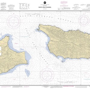 2004 Nautical Chart of Santa Cruz Channel California