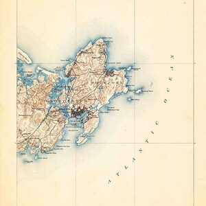 1888 Topo Map of Gloucester Massachusetts Quad